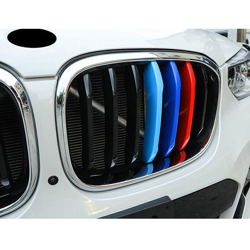 Fits 2018-2021 BMW X3 G01 X4 G02 Trim Grille Clip Cover Insert Kidney Strip 3pc