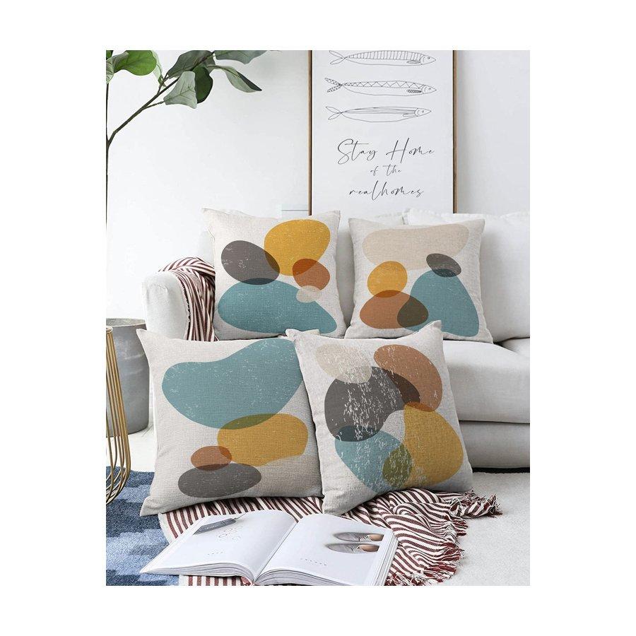 Набор чехлов для подушек с цифровой печатью из 4 предметов