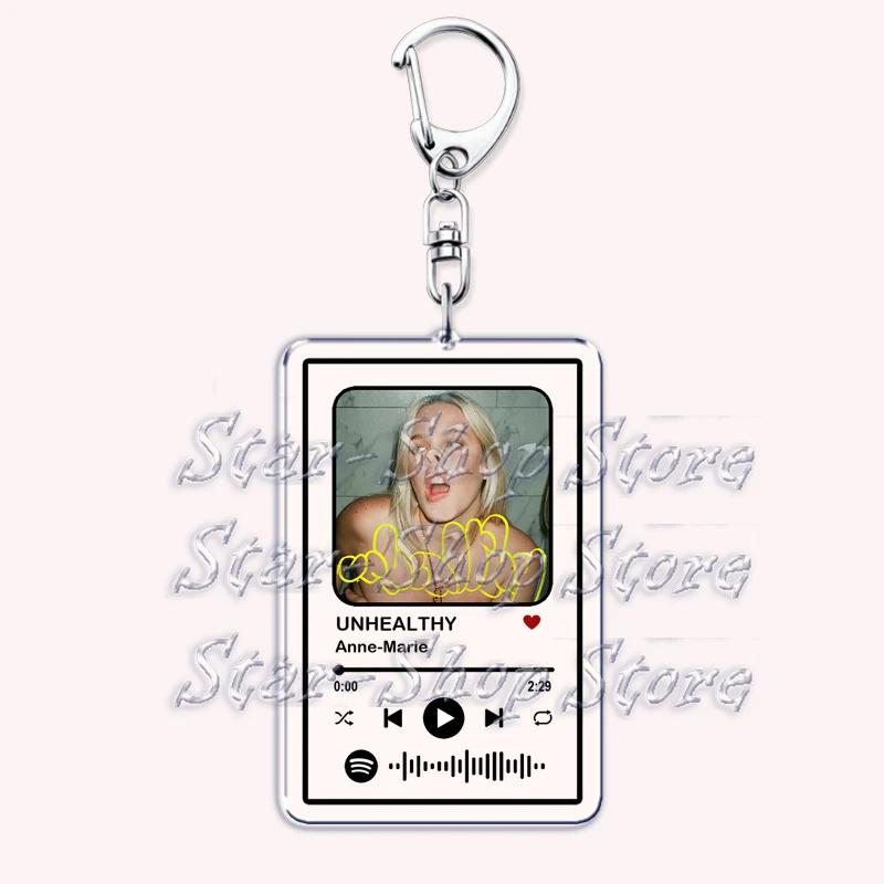 Горячие Музыкальные Брелоки Певиц для Женской Сумки Аксессуары 2002 Переписать Звезды Наша Песня Плейлист Ключница Украшения Подарки для Фанатов Друзей