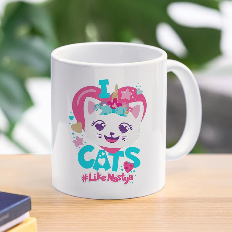 Кружка Like Nastya, креативный дизайн, Лидер продаж, акция, посуда для напитков для детей, друзей, рождественский подарок, 11 унций