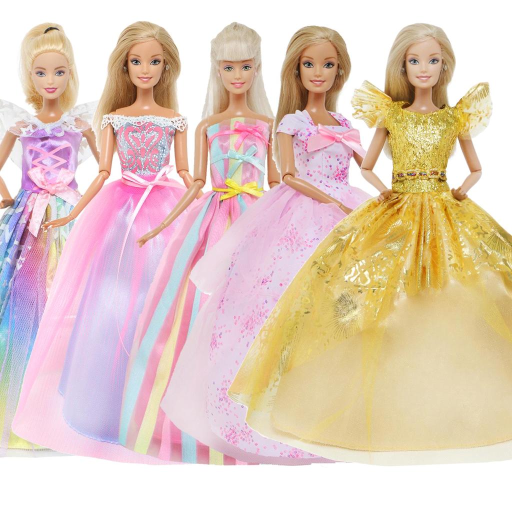 Красочные бальные платья Бальные платья для куклы Барби Одежда Свадебные наряды невесты(НЕТ КУКЛ)