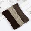 Length 50cm Autumn Winter Spring Button Knitted Gloves Arm Warmers Wool Mittens Long Gloves