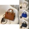 Chic Vintage Small Square Bag Stylish Pu Handbag For Women In Classic Colors