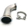 3" Car 90 Degree Garrett V-Band W/clamp Pipe Short Leg 6" Universal Downpipe
