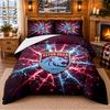 Printed 3Pcs Bedding Set Aston Villa Football Pattern Bed Sheet Pillowcase For Bedroom Decor