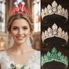 Сверкающие Барочные Королевские Тиары Роскошная Диадема из Страз Модная Корона Принцессы из Цинкового Сплава Тематические Вечеринки
