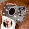 Роскошный чехол для телефона с блестками и драгоценными камнями Magsafe Для iPhone 11 12 13 14 15 16 Pro Max Plus Беспроводная зарядка Магнитные чехлы Обложка