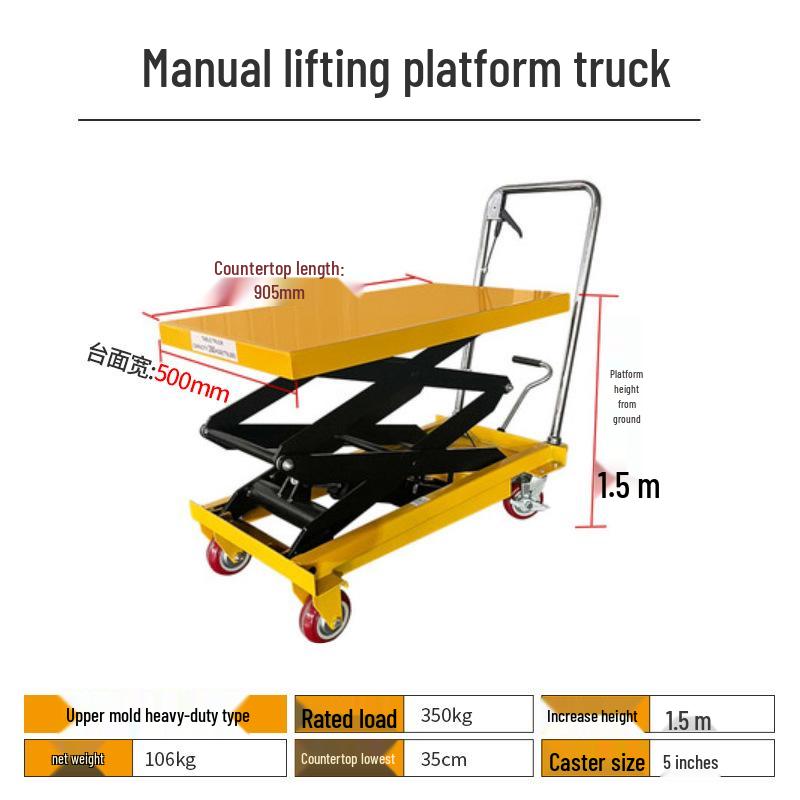Mobile Electric Hydraulic Scissor Lift Platform Truck