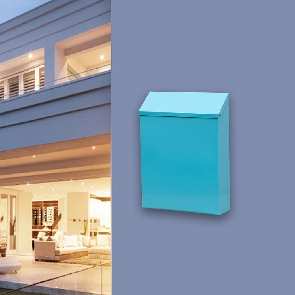 Настенный почтовый ящик, почтовый ящик, большая емкость, современный держатель для газет, ящик для ворот, домашнего офиса, декора входной двери