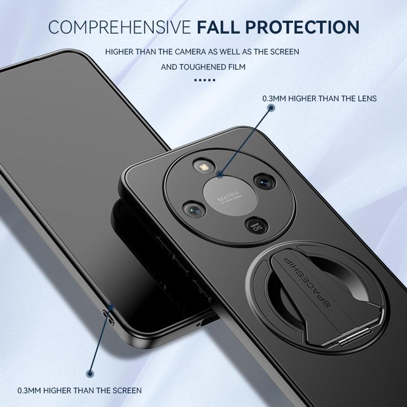 KEYSION Магнитный чехол для телефона HONOR X9d 5G X9c Smart Металлическая краска Вертикальная подставка Противоударный чехол для Honor Magic 8 7 Lite 5G
