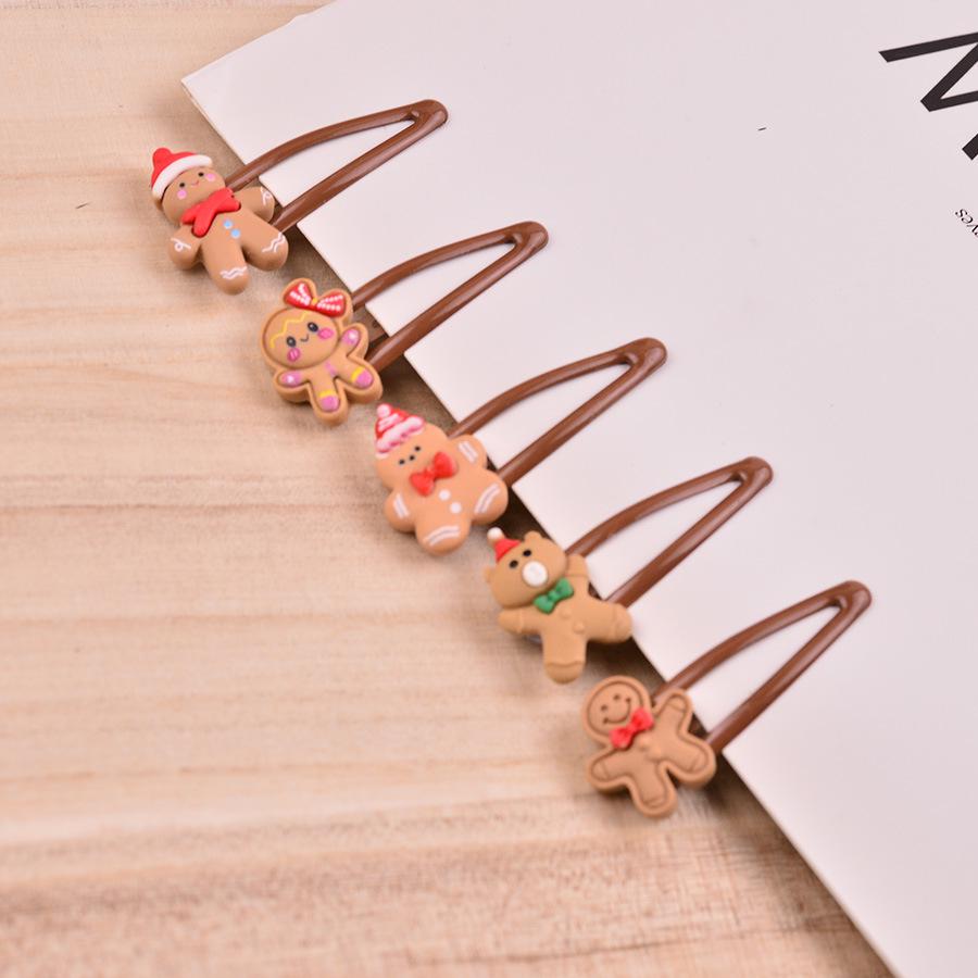 Christmas Snowman Cartoon Hair Clip - Cute, Baby-Friendly Holiday Accessory for Kids