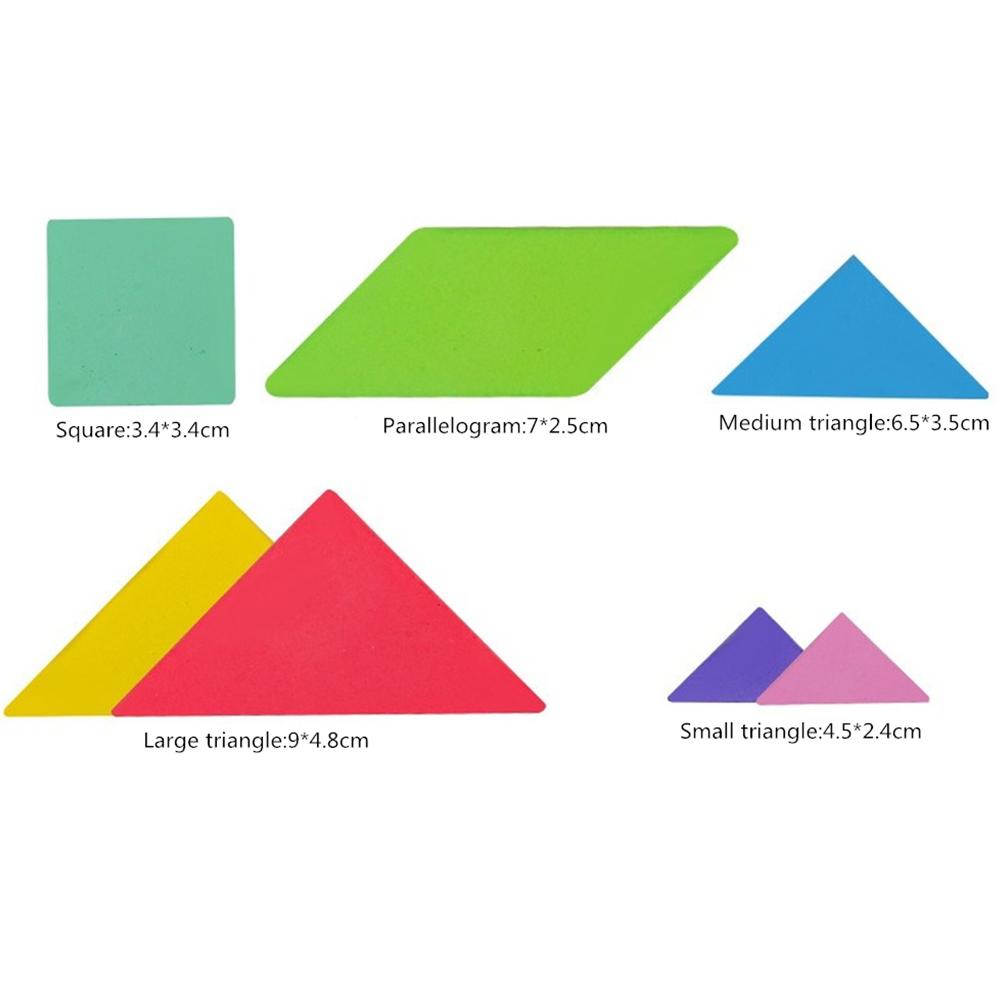 Магнитная 3D-головоломка Jigsaw Tangram Game Монтессори Learning Обучающие настольные игры для рисования Игрушка в подарок для детей Головоломка