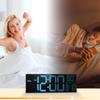 Современные светодиодные цифровые часы 16" с RGB-подсветкой, 11 режимами сцен, большим дисплеем, функцией двойного будильника и отображением комнатной температуры