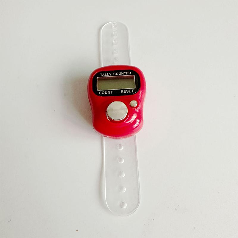 Мини-счетчик пальцев с ЖК-дисплеем и электрическим цифровым дисплеем со световым счетчиком, маркером стежков, шитьем, вязанием, плетением, молитвой Будды, футболом