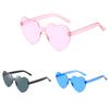 Heart Shape Sunglasses Love Heart Glasses Frameless Sunglasses