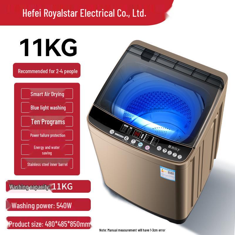 Полностью автоматическая стирально-сушильная машина 10 кг с компактным пульсатором для дома и аренды