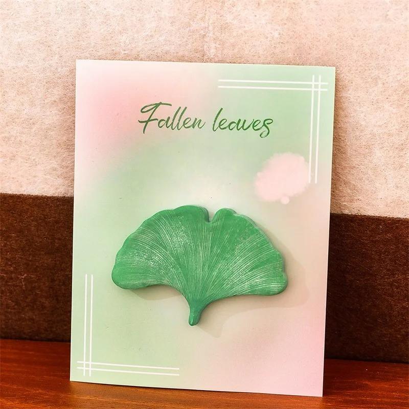 30 листов Блокноты для заметок с зелеными листьями Простые наклейки для скрапбукинга Школьные принадлежности Почтовые самоклеящиеся заметки Офисная канцелярия