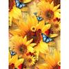 Алмазная вышивка Полный дисплей Цветок Подсолнух Алмазная картина Бабочка Картины из стразов