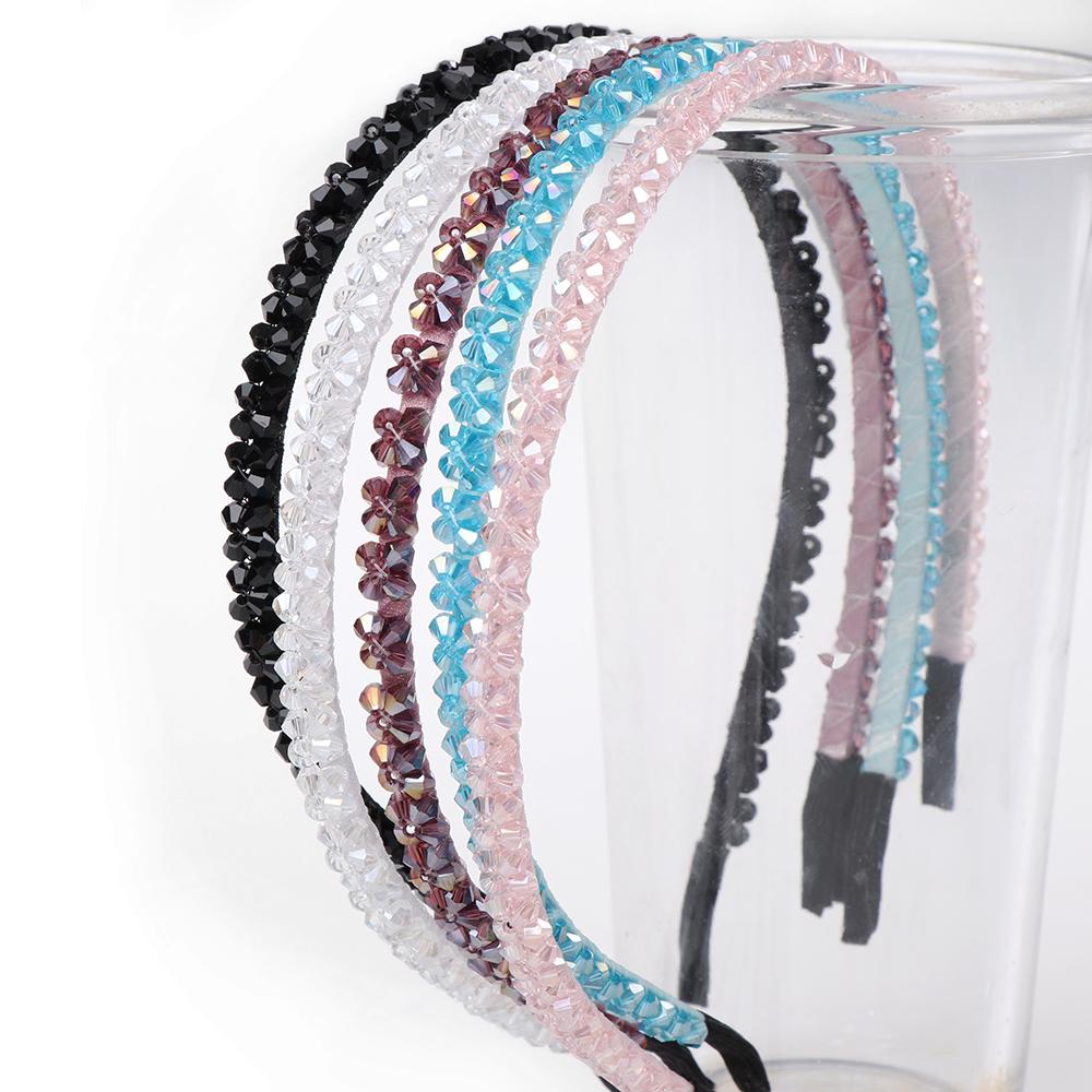Fashion Women Headdress Crystal Hair Band Rhinestone Headband Headwear Ornament Jewelry