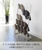Yamazaki Slipper Rack, 10 Pairs, White, Approx. W43 x D18 x H74cm, Large Capacity, Slim, Product Number 2693