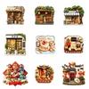 House Refrigerator Magnet Shop Shape Magnetic Sticker Chinese Style Home Decoration  Magnet