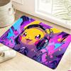 Pokemon Flareon Fire Blast Print Non-slip Doormat, Soft Absorbent Floor Rug for Home Decor