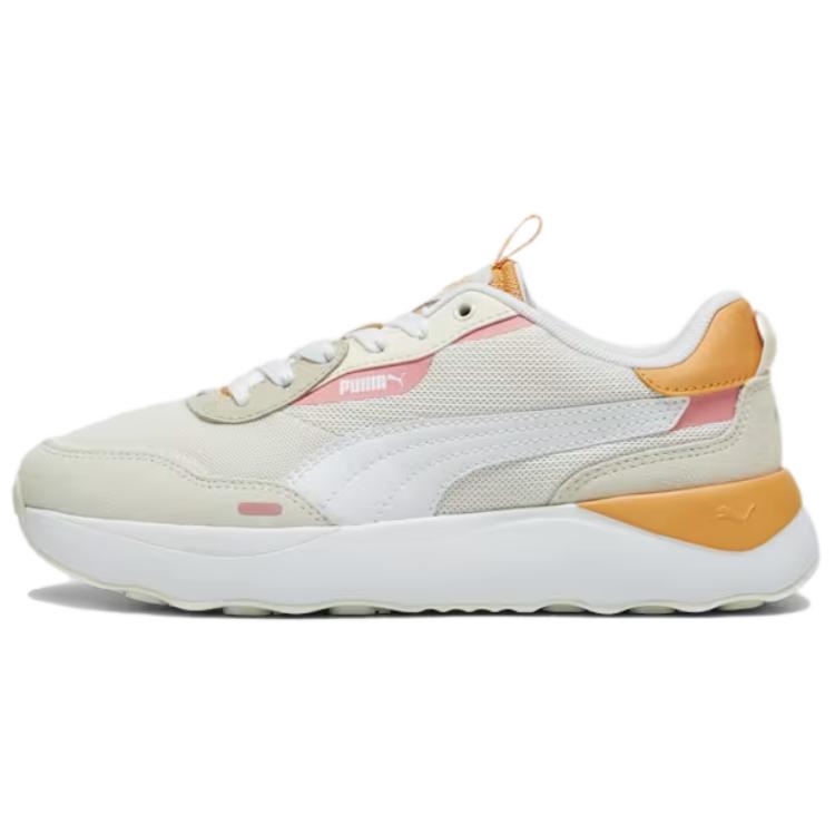 Puma Runtamed Platform Comfortable Versatile Non-Slip Low-Top Running Shoes Women Sneaker Off-White 392324-08