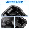 UXCELL No.11109AA093 Engine Oil Pan Oil Pan Sump Transmission Oil Pan for Subaru Forester 1999-2005 Iron Black
