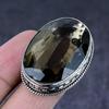 Smoky Quartz Gemstone 925 Steling Silver Jewelry Ring Size 6.5