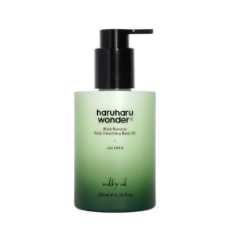 Haruharu Wonder Black Bamboo Deep Nourishing Body Oil Korean K-Beauty Hydrating Body Care for Dry Skin 200ml