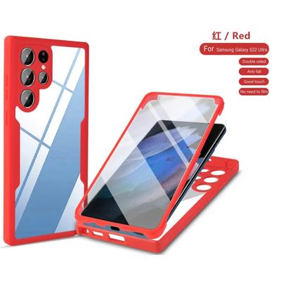 Прозрачный чехол 360 для Samsung Galaxy S24 S22 S23 S21 Ultra Plus FE A05S A15 A24 A34 A54 A55 A35 Полная защита экрана