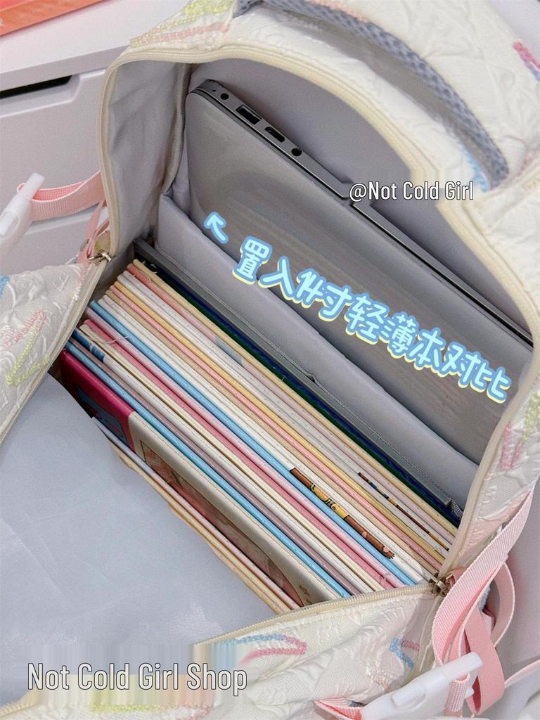 Милый легкий радужный плиссированный рюкзак для старшеклассников и учеников средней школы