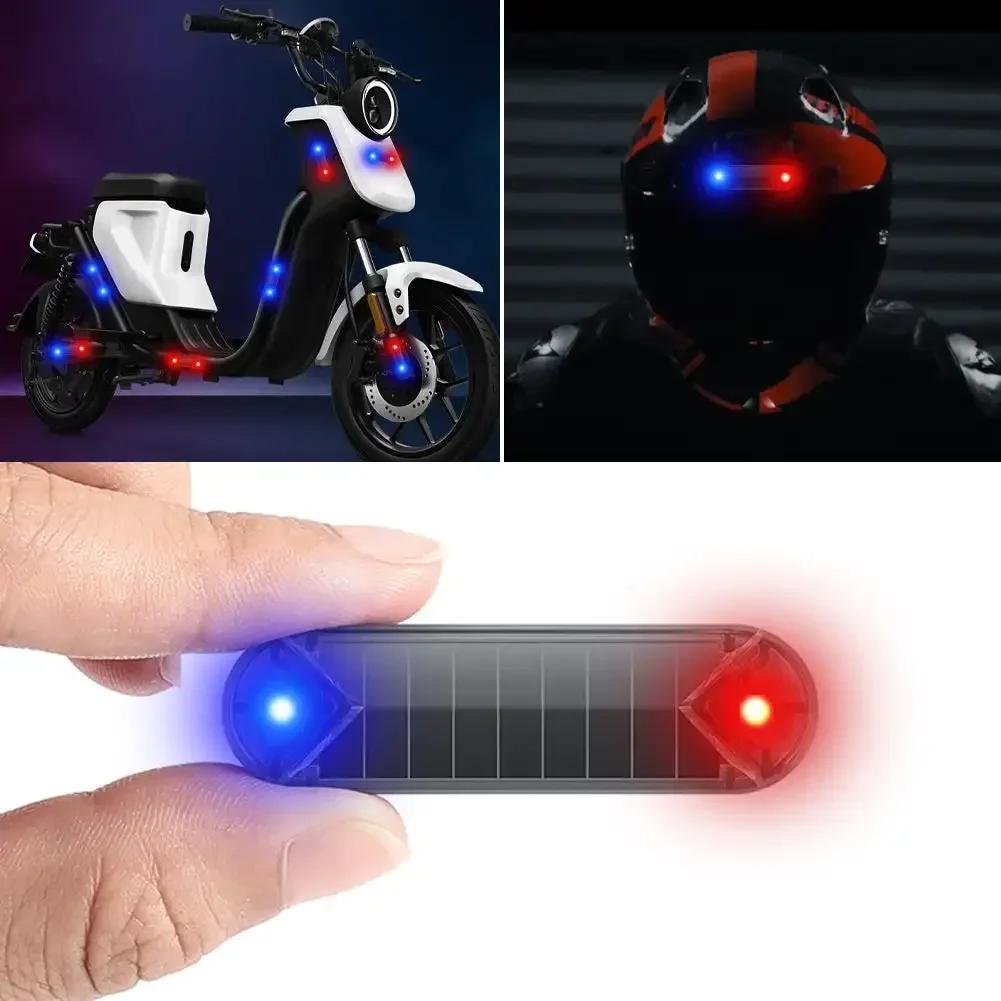 Mini Warning Taillights LED Solar Energy Motorcycle Tail Lights Anti-collision Taillight UAV Strobe Lamp Moto Driving Amagi