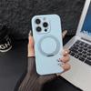 Luxury Liquid Silicone Magnetic Magsafe Phone Case For iPhone 16 Plus 15 14 13 11 12 Pro Max Rotating Bracket Cover