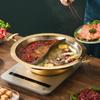 Zouyue Hengsheng Hammered Stainless Steel Dual-Flavor Hot Pot