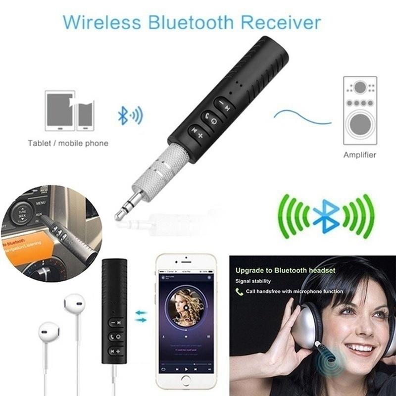 1Pc Universal USB Wireless Bluetooth 5.0 Transmitter Receiver 2 In1 Audio Adapter 3.5mm Aux for Car