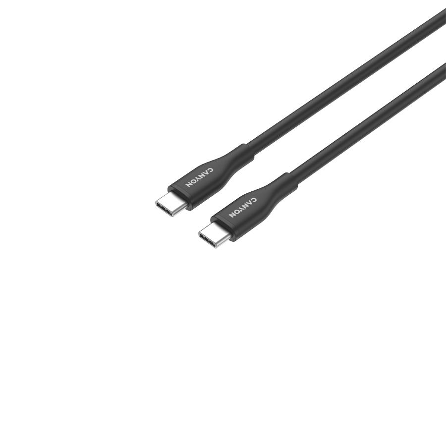 Canyon Kabel Cc60Sc10 C-C 60W 1M Silikonowy Czarny