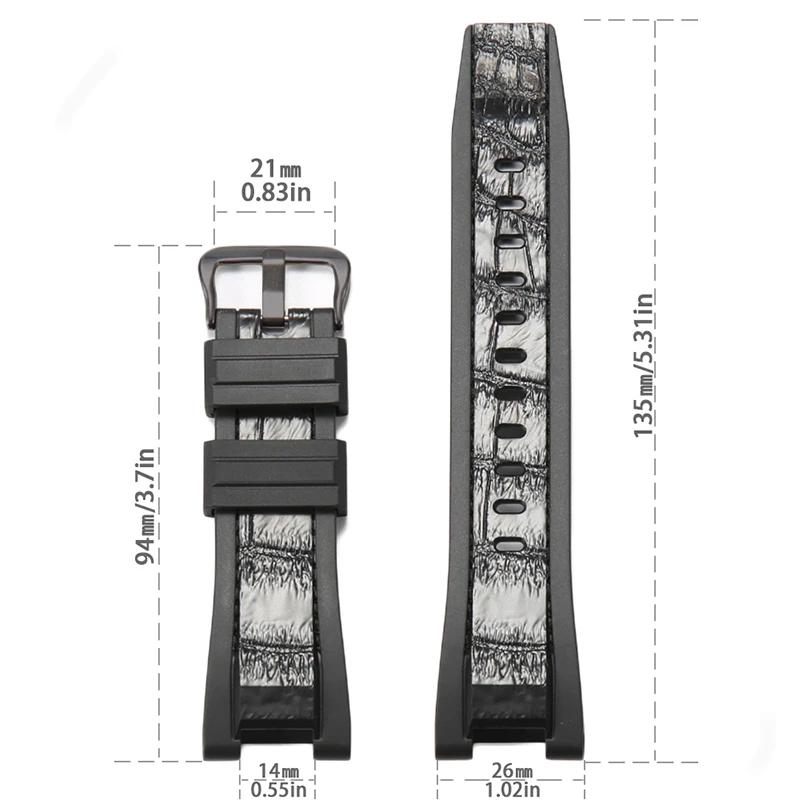 Резиновый ремешок для часов Casio G-SHOCK Серии GST GST-W300 210 400G S130 S310 S330 B100 Ремешок для часов Спортивный Водонепроницаемый Браслет