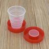 Collapsible Travel Cup - Outdoor Portable 32g, Transparent PP Plastic, Food Grade, Folding Design with Lid for Mountaineering.