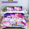 3pcs KPop Demon Hunters6 Cover Set - Personalized Name, HD Printed Bedding with 1 Cover and 2 Pillowcases - Perfect for Home Decor, Easy Care
