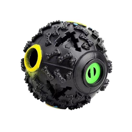 Dog Treat Ball Toy Squeaky Interactive Pet Feeder Toy Dog Chew Ball Food Dispenser for Teeth Grinding