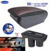 For Citroen C2 C3 Car Armrest box Central Storage box Interior Retrofit USB charging Ashtray Car accessories