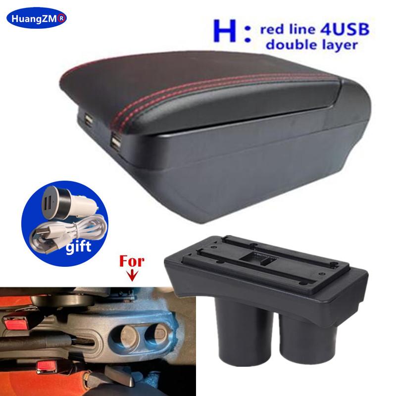 For Citroen C2 C3 Car Armrest box Central Storage box Interior Retrofit USB charging Ashtray Car accessories
