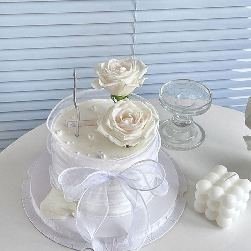 Прозрачная Органзовая Лента 40мм X 9метров Шифоновые Ленты для Букетов Упаковка Свадебного Торта Декорация Поделки Венок Банты Изготовление