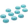 40PCS Blue Synthetic Turquoise Stone Cabochons Stone Jewelry Round Flat-Back Design No Hole Beads Half Round Charms for Jewelry Making (Dia=12mm)