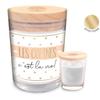 [R6055] - Scented Candle 'Les Copines C'est La Vie! ' (cotton Flower) - 92x70mm