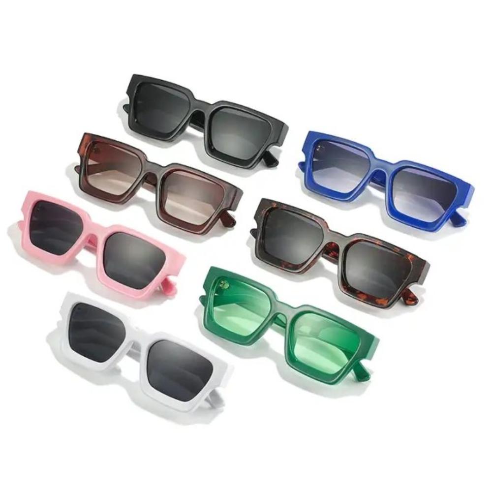 Wide Legs Large Square Frame Sun Glasses Multicolor Men UV400 Eyewear Unisex