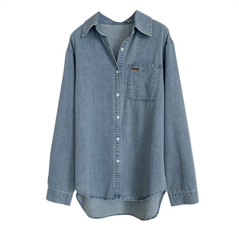 Джинсовая куртка Juzhi с весенней вышивкой, длинный рукав 22335.