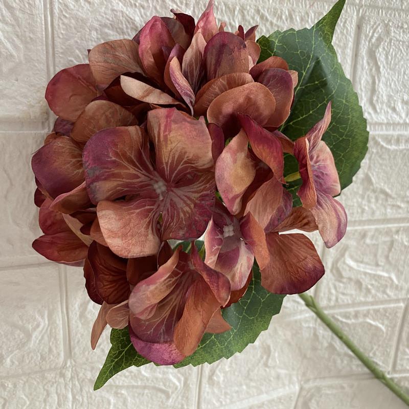 Silk Flowers Hydrangea 18in Realistic Wedding Home Decor Photography Gift Props