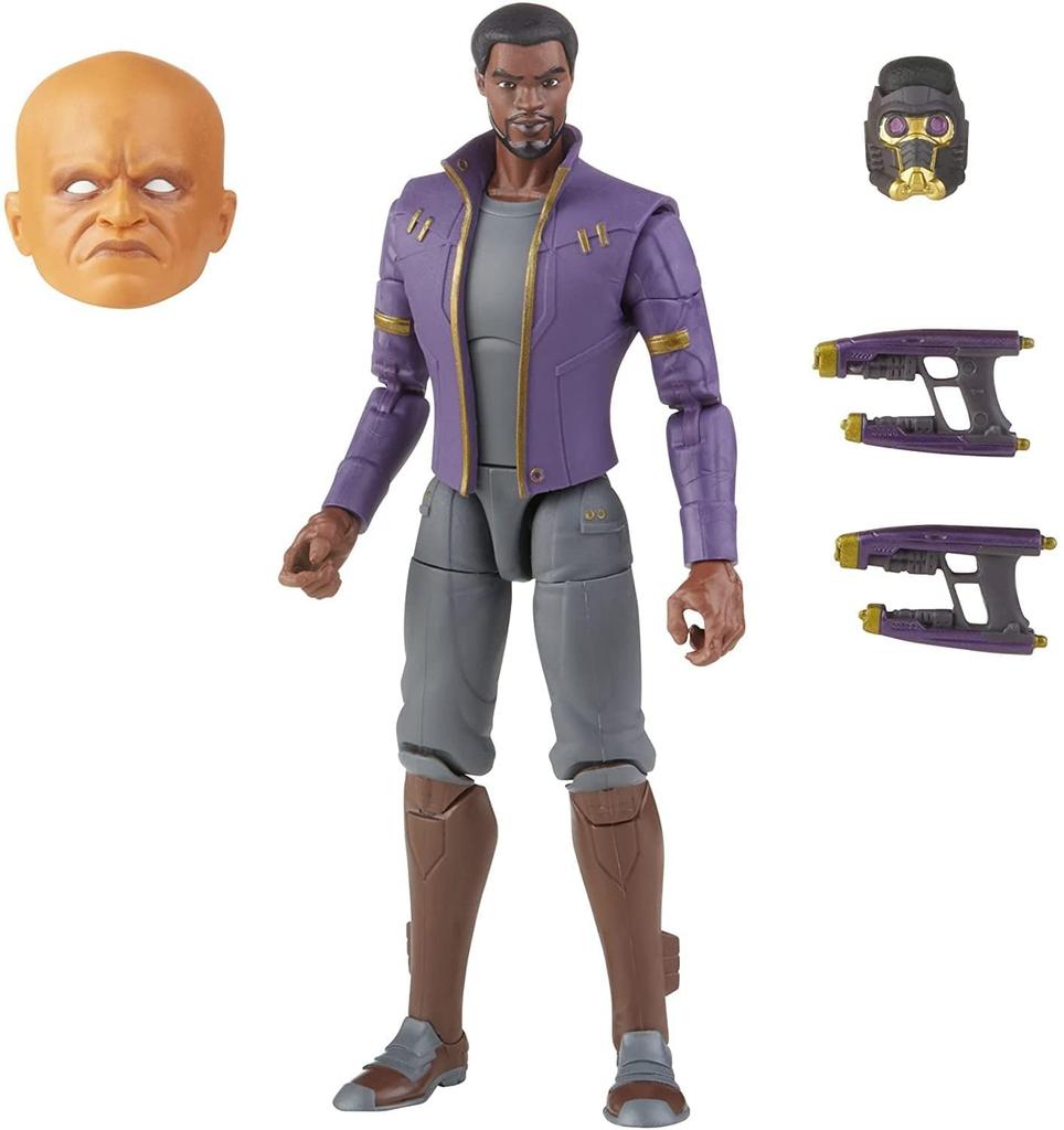 Hasbro Marvel Legends Series What If...? T'Challa Star-Lord 6-Inch Action Figure F0329, Authentic, with Build-A-Figure Parts
